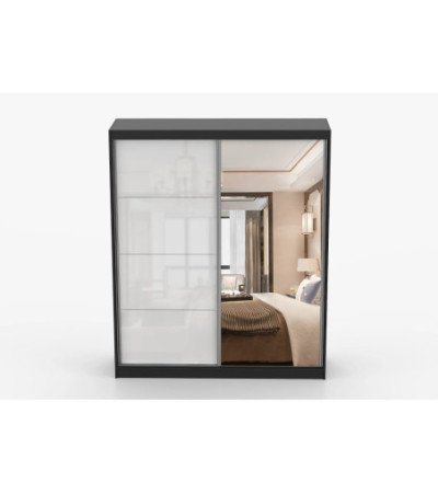 Armoire Naélie 183 cm avec miroir