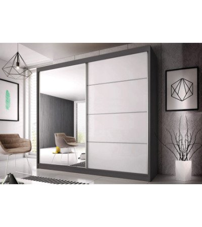 Armoire Naélie 183 cm avec miroir