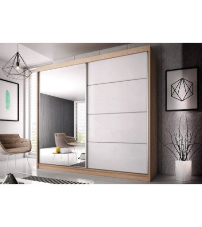 Armoire Naélie 183 cm avec miroir