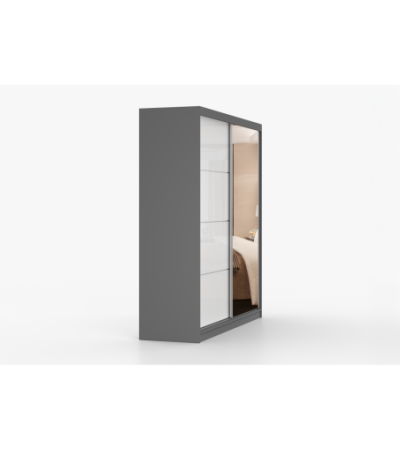 Armoire Daphnéa 233 cm avec miroir