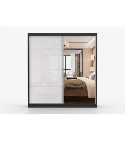 Armoire Daphnéa 233 cm avec miroir