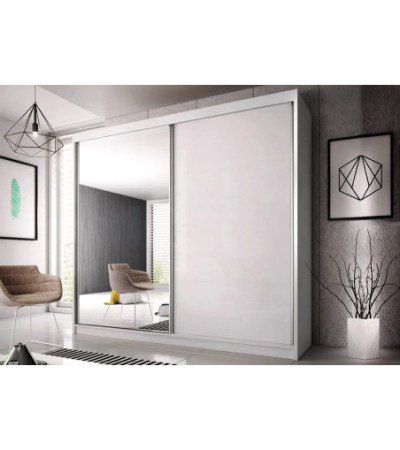 Armoire Daphnéa 233 cm avec miroir