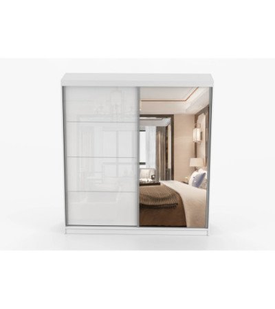 Armoire Daphnéa 233 cm avec miroir