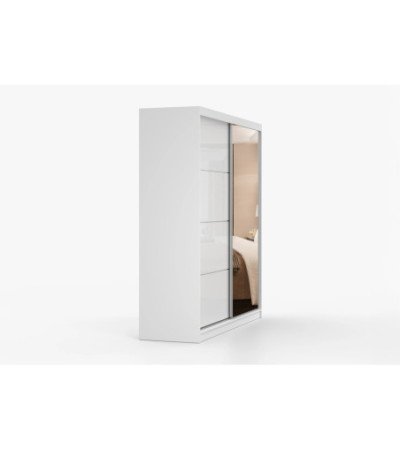 Armoire Daphnéa 233 cm avec miroir