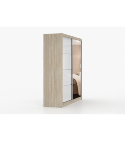 Armoire Daphnéa 233 cm avec miroir
