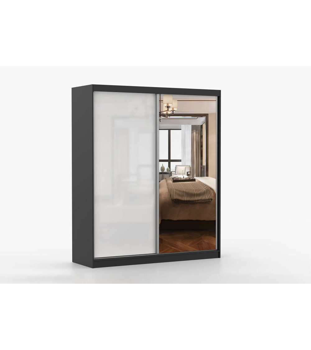 Armoire Nyméria 183 cm avec miroir