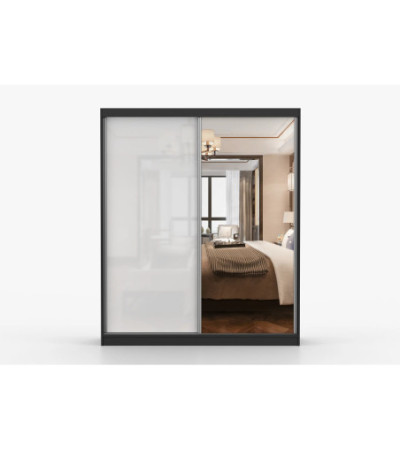 Armoire Nyméria 183 cm avec miroir