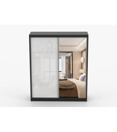 Armoire Nyméria 183 cm avec miroir
