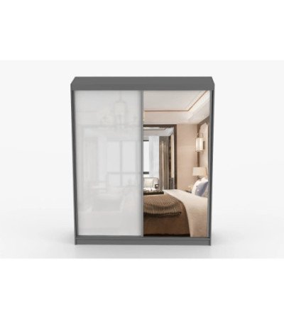Armoire Nyméria 183 cm avec miroir