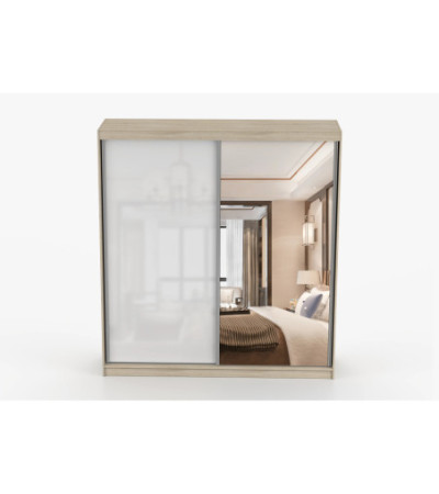 Armoire Orphée 203 cm avec miroir