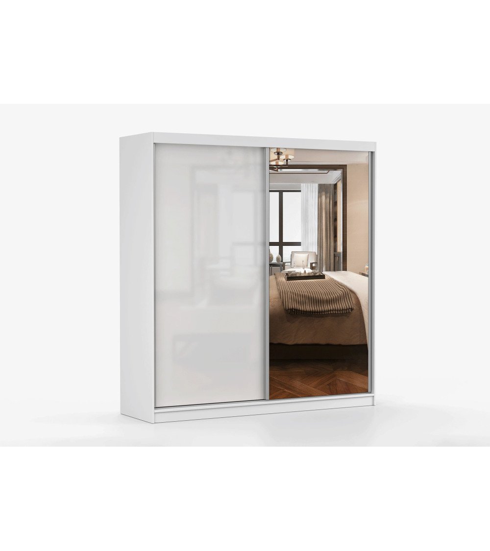 Armoire Orphée 203 cm avec miroir