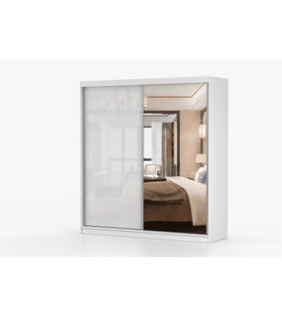 Armoire Orphée 203 cm avec miroir