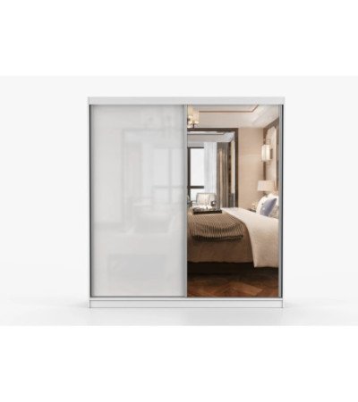Armoire Orphée 203 cm avec miroir
