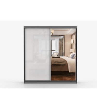 Armoire Orphée 203 cm avec miroir