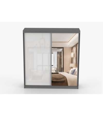 Armoire Orphée 203 cm avec miroir