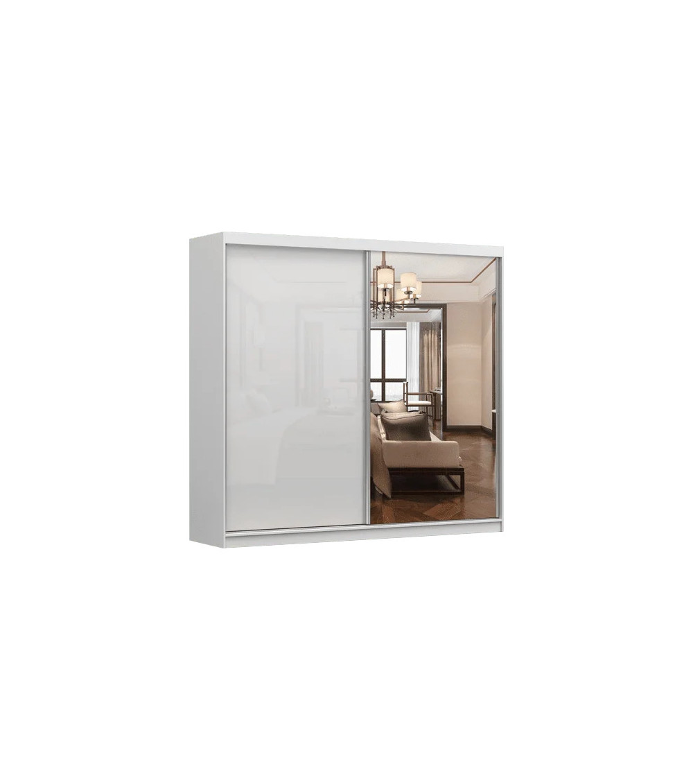 Armoire Célestine 233 cm avec miroir
