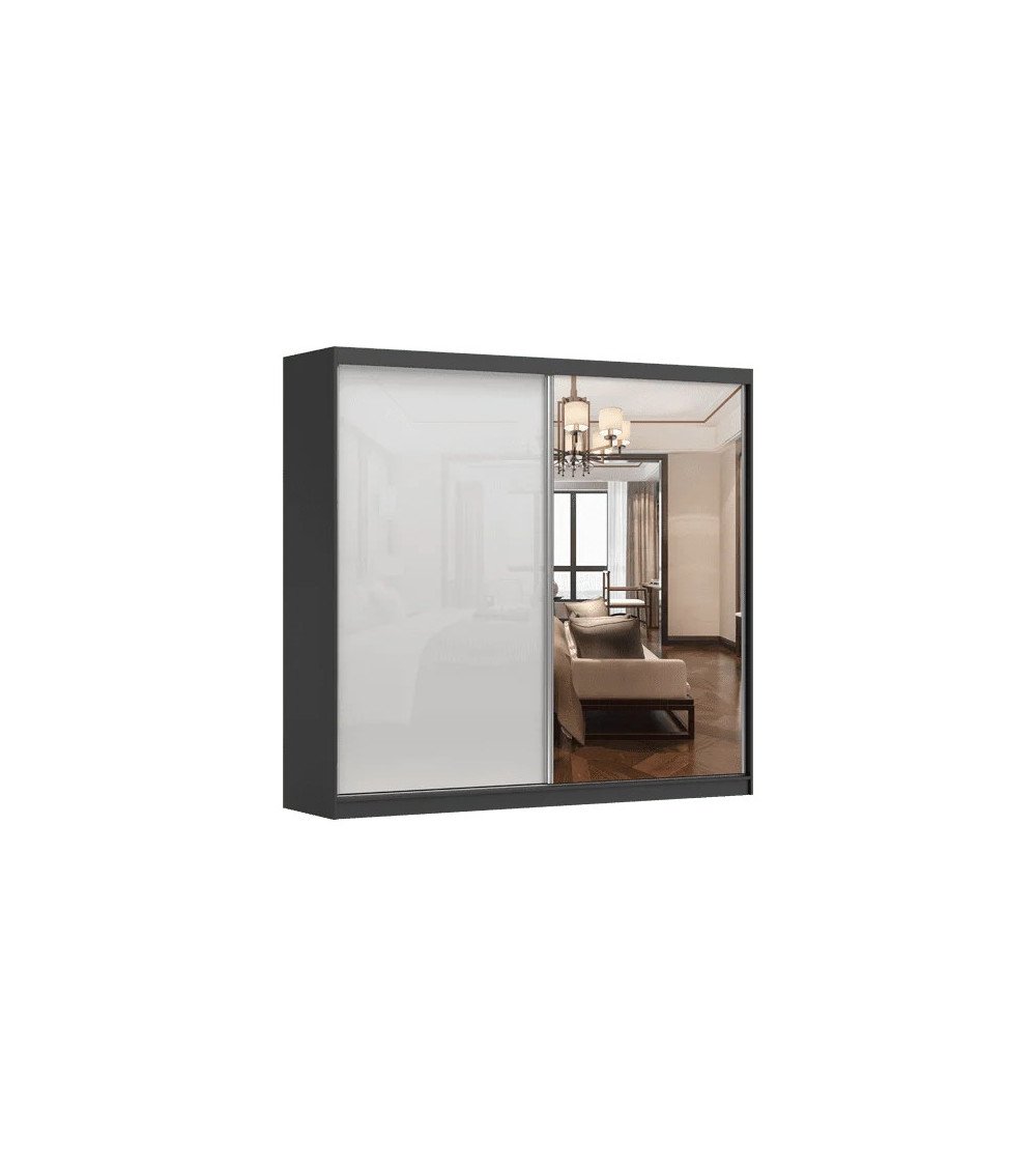 Armoire Célestine 233 cm avec miroir