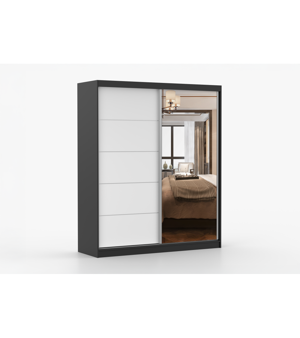 Armoire Ysalis 183 cm avec miroir