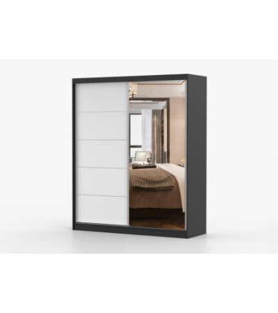 Armoire Ysalis 183 cm avec miroir