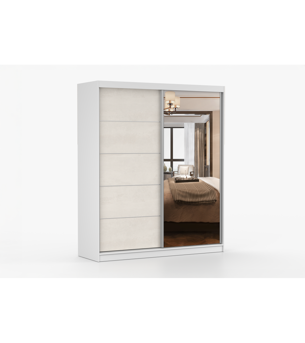 Armoire Ysalis 183 cm avec miroir