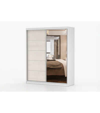 Armoire Ysalis 183 cm avec miroir