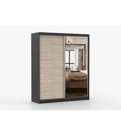 Armoire Ysalis 183 cm avec miroir