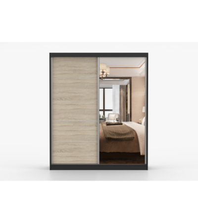 Armoire Ysalis 183 cm avec miroir