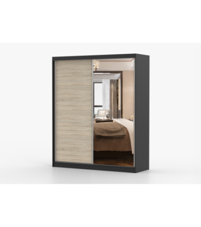 Armoire Ysalis 183 cm avec miroir