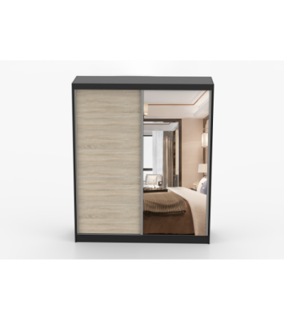 Armoire Ysalis 183 cm avec miroir