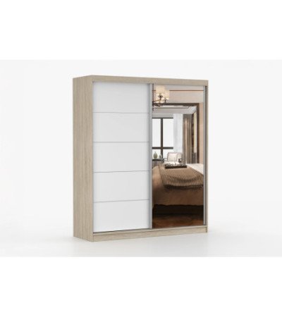 Armoire Ysalis 183 cm avec miroir
