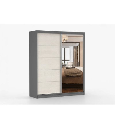 Armoire Ysalis 183 cm avec miroir