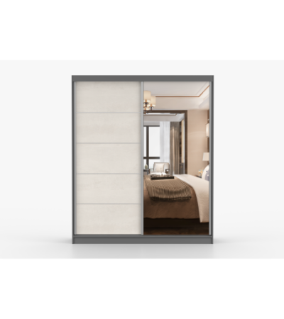 Armoire Ysalis 183 cm avec miroir