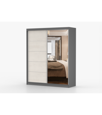 Armoire Ysalis 183 cm avec miroir