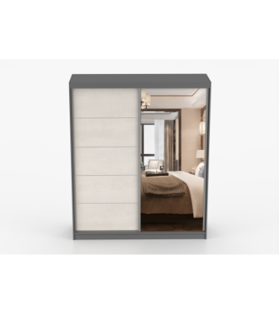 Armoire Ysalis 183 cm avec miroir