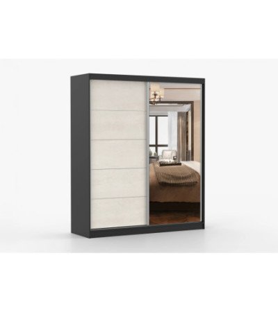 Armoire Ysalis 183 cm avec miroir