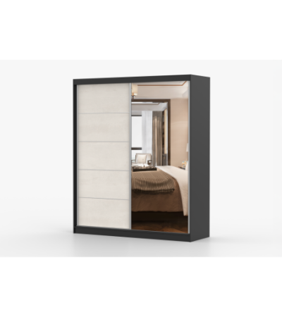 Armoire Ysalis 183 cm avec miroir