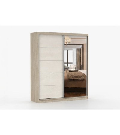 Armoire Ysalis 183 cm avec miroir