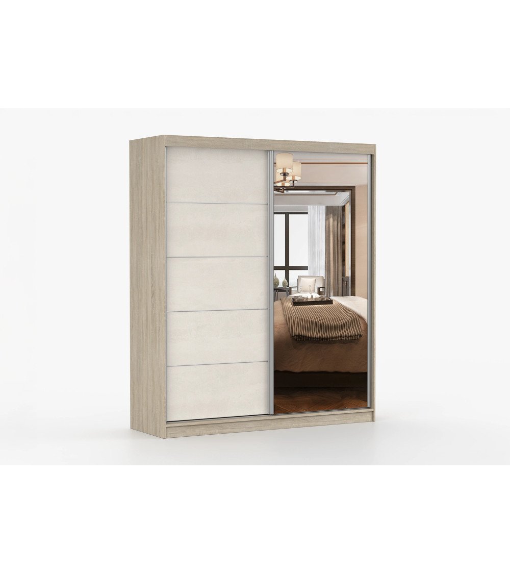 Armoire Ysalis 183 cm avec miroir