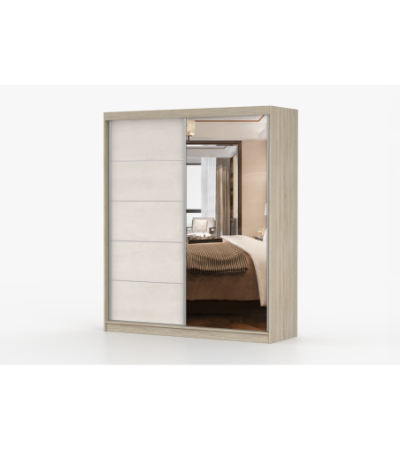 Armoire Ysalis 183 cm avec miroir