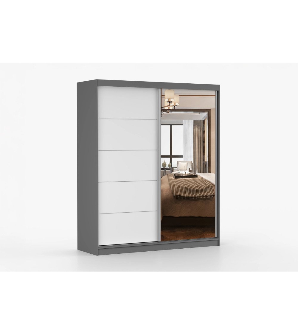 Armoire Ysalis 183 cm avec miroir