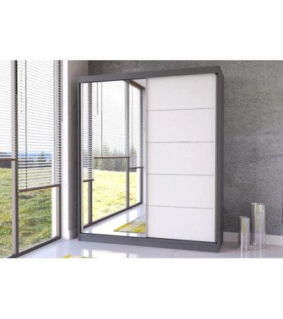 Armoire Ysalis 183 cm avec miroir