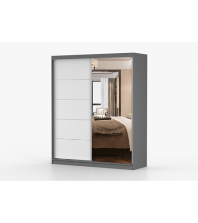 Armoire Ysalis 183 cm avec miroir