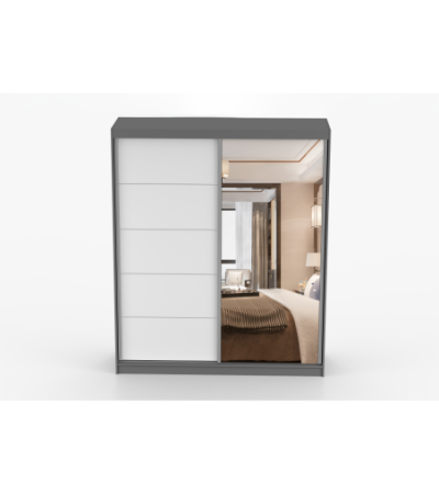 Armoire Ysalis 183 cm avec miroir