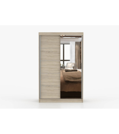 Armoire Syra 120 cm avec miroir