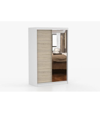 Armoire Syra 120 cm avec miroir