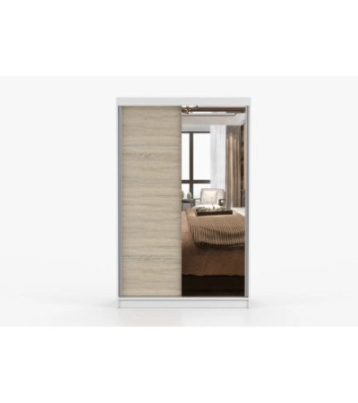 Armoire Syra 120 cm avec miroir