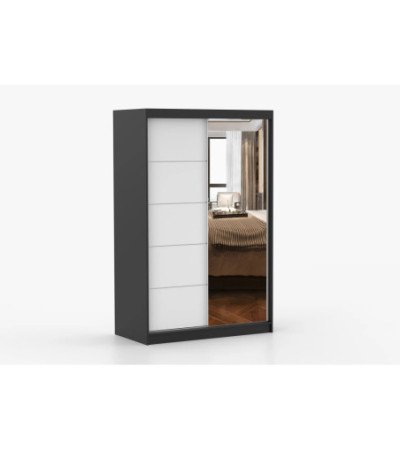 Armoire Syra 120 cm avec miroir