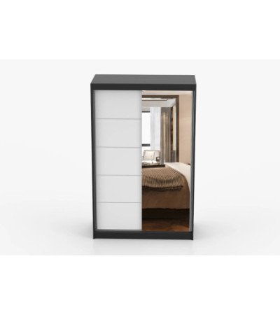 Armoire Syra 120 cm avec miroir