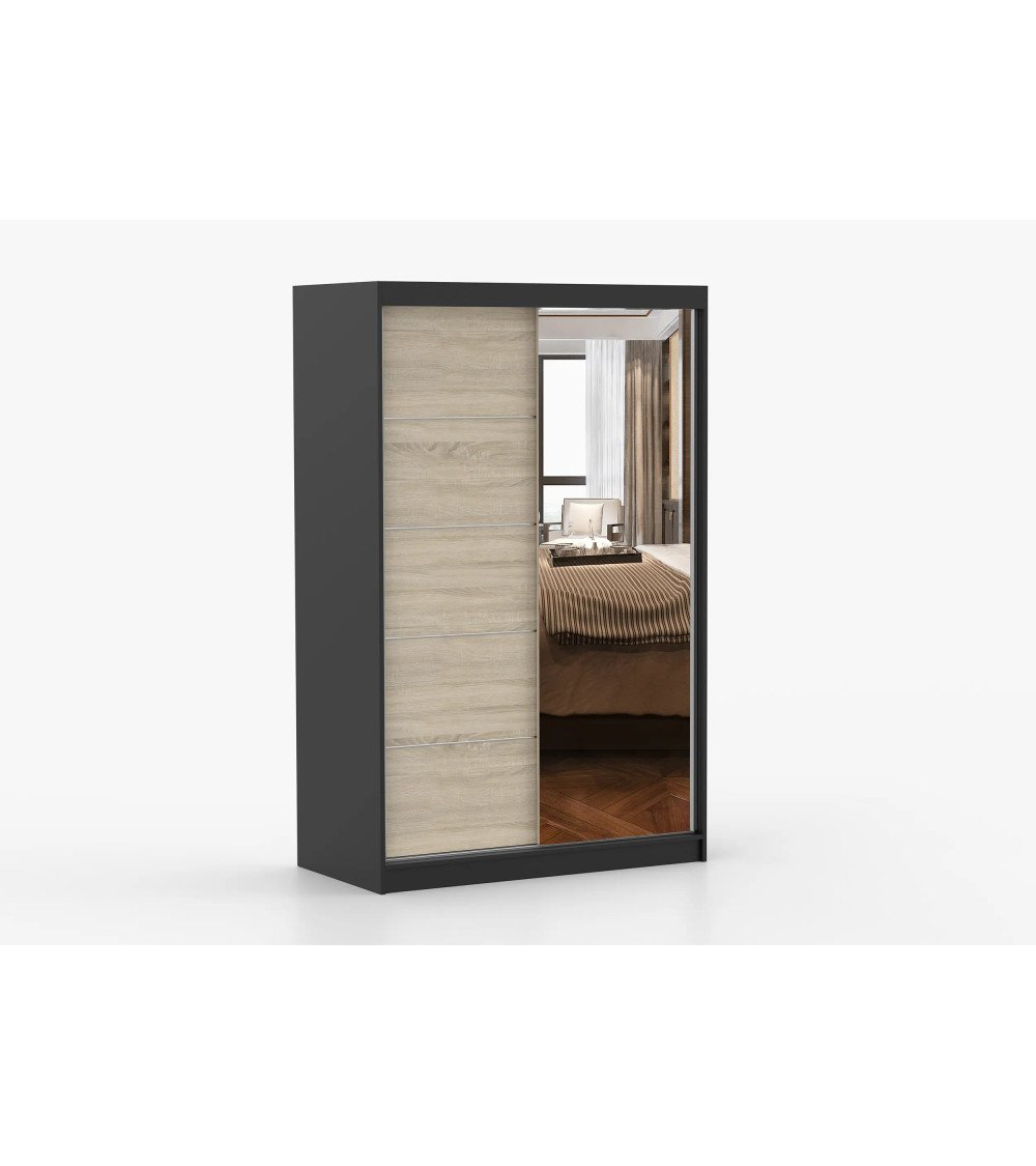 Armoire Syra 120 cm avec miroir