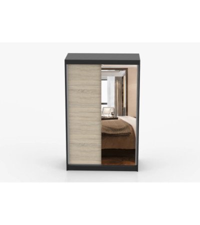 Armoire Syra 120 cm avec miroir